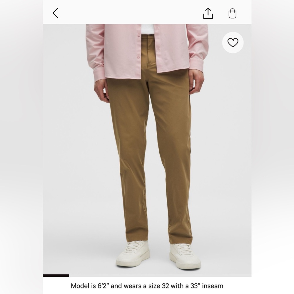 lululemon athletica Men's Tan Pants